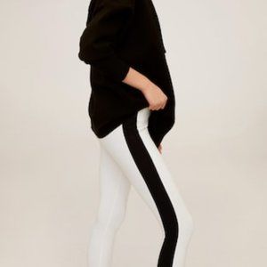 MANGO B&W Contrasting design leggings
